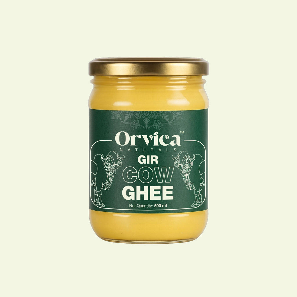 Organic Gir Cow Ghee 500ml Traditional Bilona Method | Glass Bottle